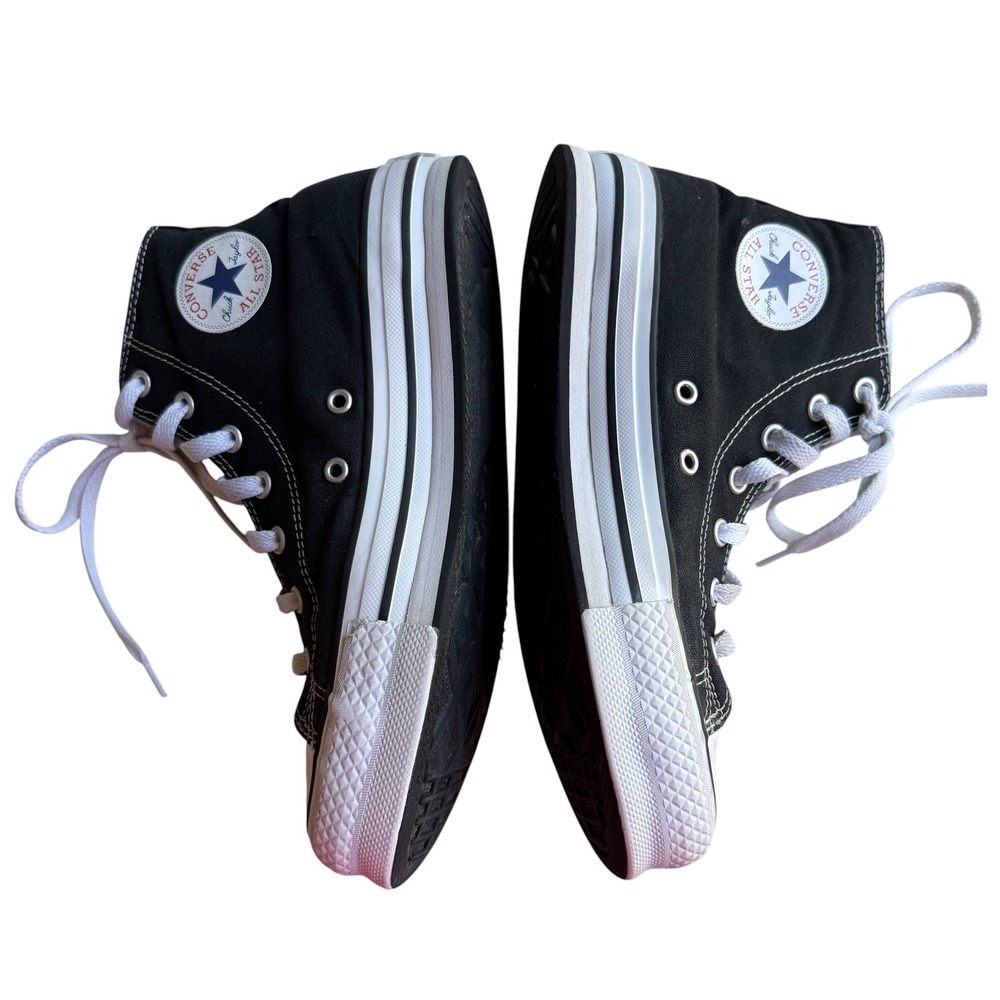 Converse Chuck Taylor All Star Lift Platform High Top Black White 5Y / Women's 7 - Picture 7 of 9